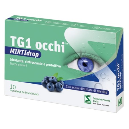 Tg1 Occhi Mirtidrop Gocce Oculari 10 Fiale Da 0,5 Ml Tg1 Occhi Mirtidrop Gocce Oculari 10 Fiale Da 0,5 Ml