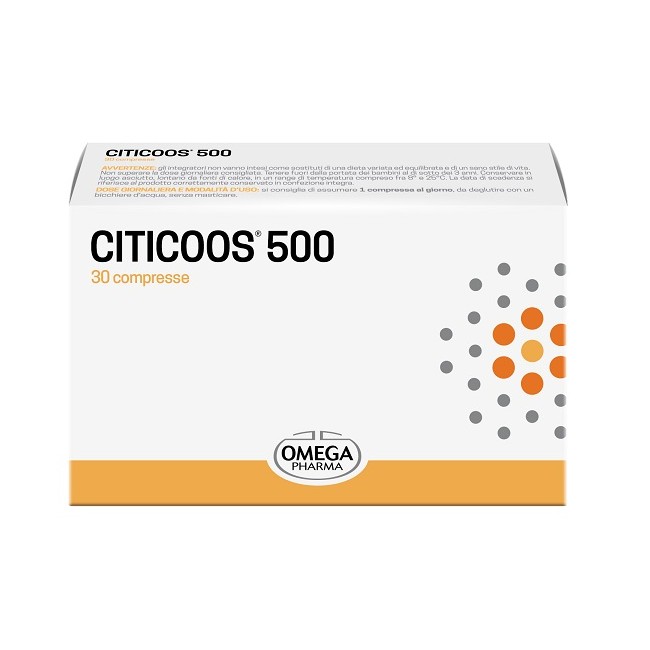 Citicoos 500 30 Compresse Senza Glutine E Lattosio Citicoos 500 30 Compresse Senza Glutine E Lattosio