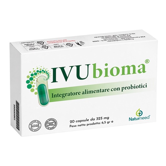 Ivubioma 20 Capsule Senza Glutine Naturalmente Privo Di Lattosio Ivubioma 20 Capsule Senza Glutine Naturalmente Privo Di Lattosio
