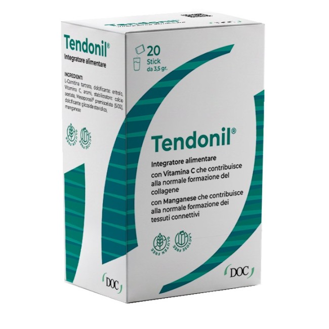 Tendonil 20 Stick Da 3,5 G Con Edulcoranti Senza Glutine Senza Lattosio Tendonil 20 Stick Da 3,5 G Con Edulcoranti Senza Glutine Senza Lattosio