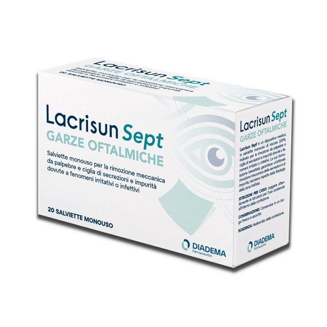 Lacrisun Sept Garze Oftalmiche 20 Salviette Monouso Lacrisun Sept Garze Oftalmiche 20 Salviette Monouso