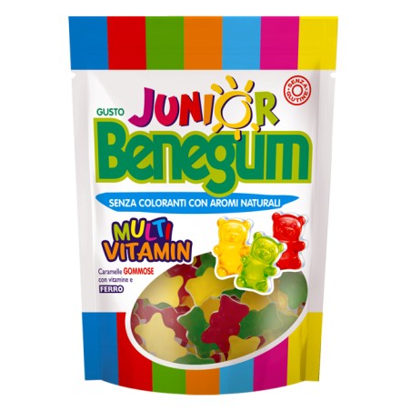 Benegum Junior Multivitamin Caramelle Gommose Con Vitamine E Ferro 90 G Benegum Junior Multivitamin Caramelle Gommose Con Vitamine E Ferro 90 G