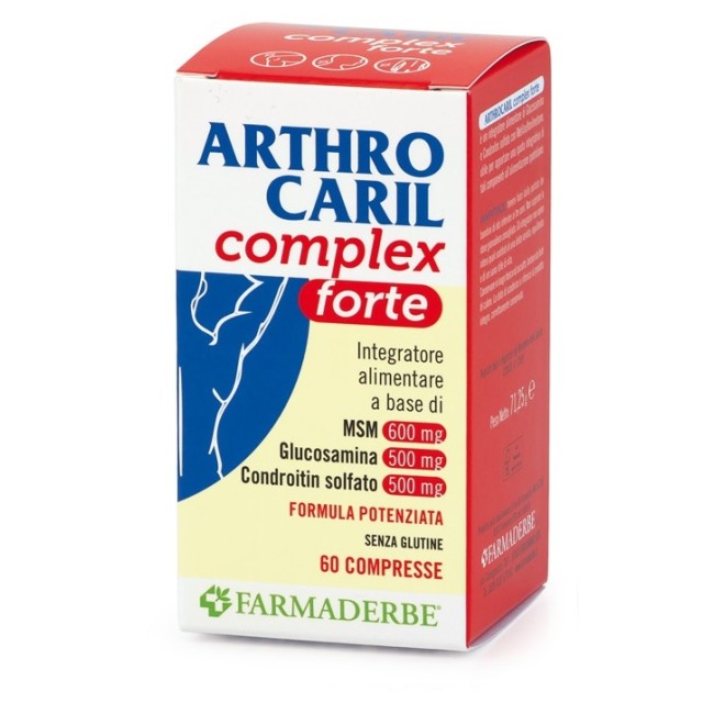 Arthrocaril Complex Forte 60 Compresse Formula Potenziata Senza Glutine Arthrocaril Complex Forte 60 Compresse Formula Potenziata Senza Glutine