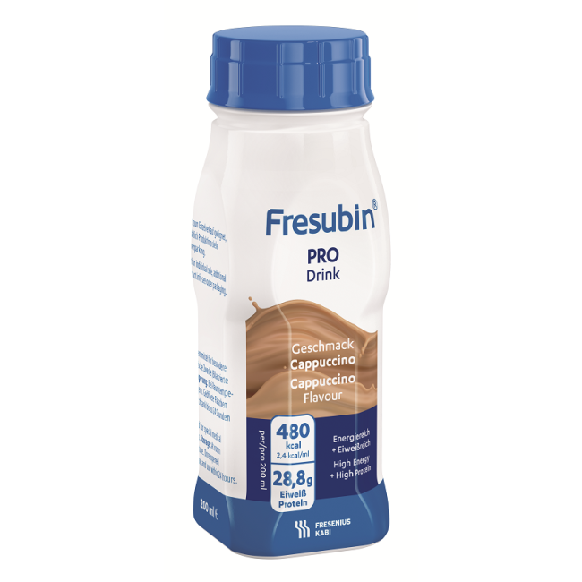 Fresubin Pro Drink Cappuccino 4 Flaconi X 200 Ml Fresubin Pro Drink Cappuccino 4 Flaconi X 200 Ml