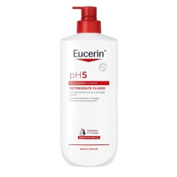 Flacone da 750 ml di Eucerin Ph5 Detergente Fluido Delicato