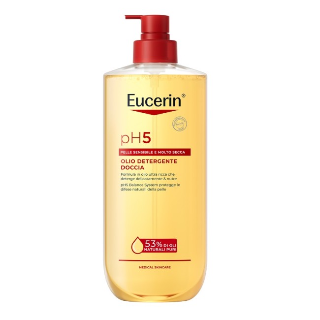 Flacone da 750 ml di Eucerin Ph5 Olio Detergente Nutriente Flacone da 750 ml di Eucerin Ph5 Olio Detergente Nutriente