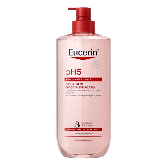 Flacone da 750 ml di Eucerin Ph5 Gel & Olio Doccia Delicato Flacone da 750 ml di Eucerin Ph5 Gel & Olio Doccia Delicato