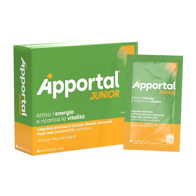 Apportal Junior 14 Bustine Da 7,5 G Gusto Arancia E Passion Fruit Con Fruttosio Senza Glutine Senza Lattosio Apportal Junior 14 Bustine Da 7,5 G Gusto Arancia E Passion Fruit Con Fruttosio Senza Glutine Senza Lattosio