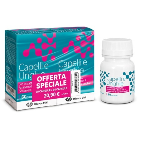 Capelli E Unghie 2 Confezioni Da 60 Capsule Capelli E Unghie 2 Confezioni Da 60 Capsule