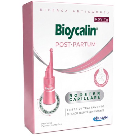 Confezione da 4 fiale di Bioscalin Post Partum Trattamento Donna Anticaduta Post-Gravidanza. Confezione da 4 fiale di Bioscalin Post Partum Trattamento Donna Anticaduta Post-Gravidanza.