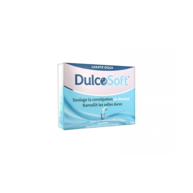 Confezione da 20 bustine di Dulcosoft, rimedio contro la stitichezza. Confezione da 20 bustine di Dulcosoft, rimedio contro la stitichezza.