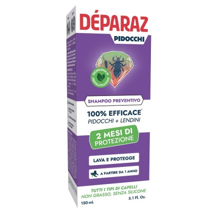 Deparaz Shampoo Preventivo Anti Pidocchio 150 Ml Deparaz Shampoo Preventivo Anti Pidocchio 150 Ml