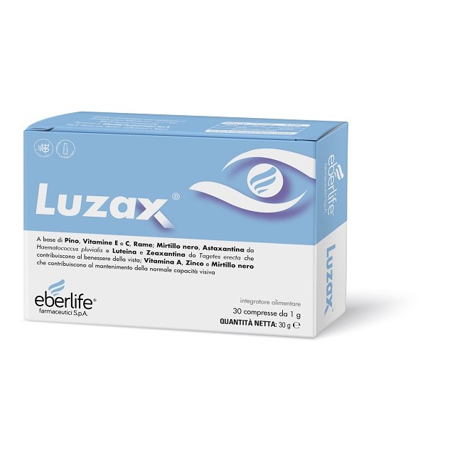Luzax 30 Compresse Senza Glutine Naturalmente Privo Di Lattosio