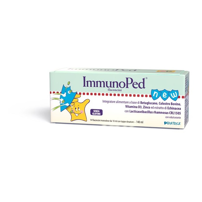 Immunoped Flaconcini 14 Flaconcini Monodose Da 10 Ml Con Edulcorante Senza Glutine