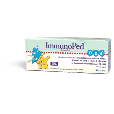Immunoped Flaconcini 14 Flaconcini Monodose Da 10 Ml Con Edulcorante Senza Glutine