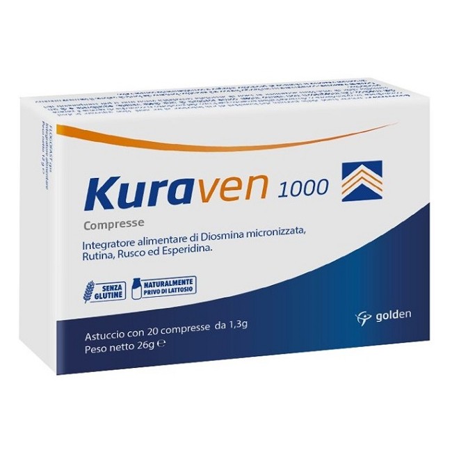 Kuraven 1000 20 Compresse Da 1,3 G Senza Glutine Naturalmente Privo Di Lattosio