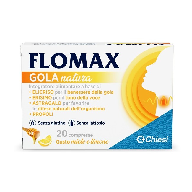 Flomax Gola Natura Miele Limone 20 Compresse Con Edulcoranti Senza Glutine E Lattosio Flomax Gola Natura Miele Limone 20 Compresse Con Edulcoranti Senza Glutine E Lattosio