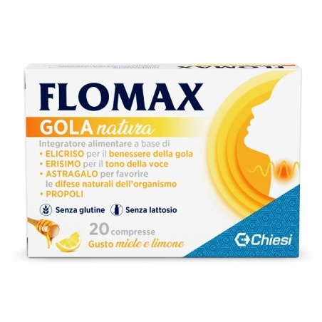 Flomax Gola Natura Miele Limone 20 Compresse Con Edulcoranti Senza Glutine E Lattosio Flomax Gola Natura Miele Limone 20 Compresse Con Edulcoranti Senza Glutine E Lattosio
