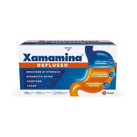 Xamamina Reflusso 25 Stick Da 20 Ml Gusto Uva Fragola E Frutti Rossi Senza Glutine Senza Lattosio