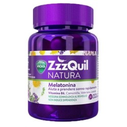 Confezione da 30 gommose di Vicks Zzzquil natura per dormire bene