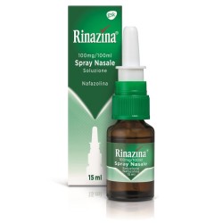 Rinazina Spray Nasale Decongestionante per Liberare Naso Chiuso 15 Ml