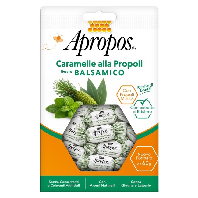 Apropos Caramelle Propoli Balsamiche 60 G Apropos Caramelle Propoli Balsamiche 60 G