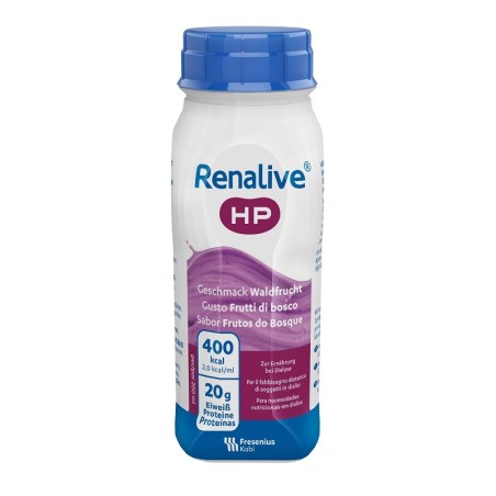 Renalive Hp Gusto Frutti Di Bosco 4 Flaconi Da 200 Ml Senza Glutine Renalive Hp Gusto Frutti Di Bosco 4 Flaconi Da 200 Ml Senza Glutine