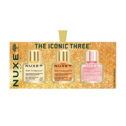 Cofanetto di Nuxe contenente 3 minitaglie dell Huile Prodigieuse classico, Or e Or Floreal 10 ml