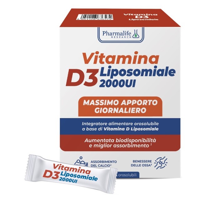 Vitamina D3 Liposomiale 30 Stick Orosolubili 1,5 G Senza Glutine Naturalmente Privo Di Lattosio Vitamina D3 Liposomiale 30 Stick Orosolubili 1,5 G Senza Glutine Naturalmente Privo Di Lattosio