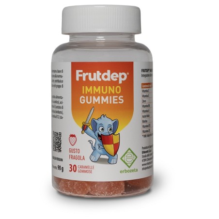 Frutdep Immuno Gummies 30 Caramelle Gommose Gusto Fragola Senza Glutine Con Edulcorante Frutdep Immuno Gummies 30 Caramelle Gommose Gusto Fragola Senza Glutine Con Edulcorante
