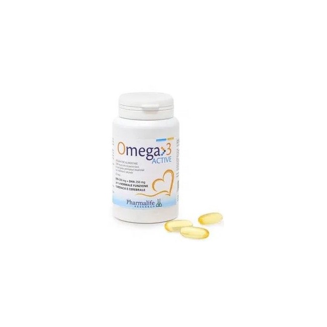 Confezione da 120 perle di Omega 3 Active Integratore Per Il Cuore Ed Il Benessere Cardiocircolatorio. Confezione da 120 perle di Omega 3 Active Integratore Per Il Cuore Ed Il Benessere Cardiocircolatorio.