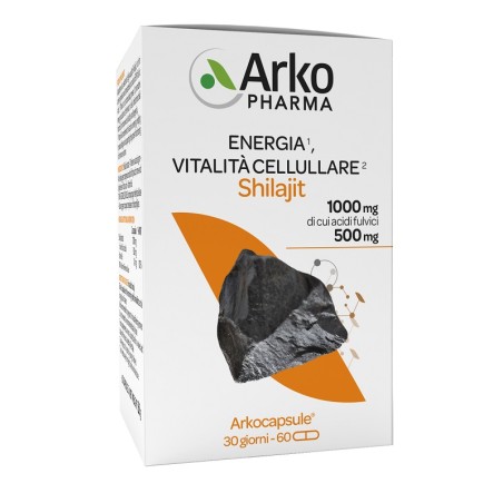Arkocapsule Shilajit Energia-vitalita' Cellulare 60 Capsule