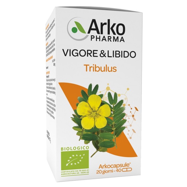 Arkocapsule Tribulus Vigore&libido Biologico 40 Capsule