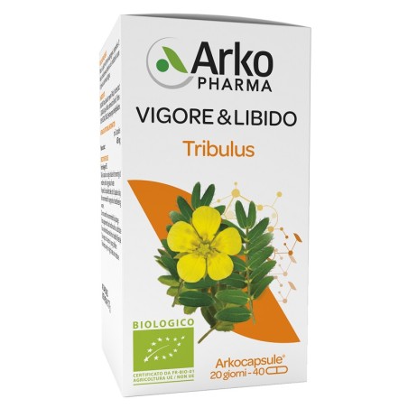 Arkocapsule Tribulus Vigore&libido Biologico 40 Capsule