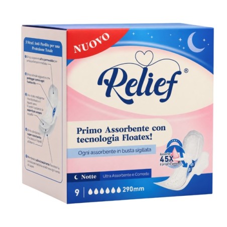 Relief Assorbenti Notte 9 Pezzi Relief Assorbenti Notte 9 Pezzi