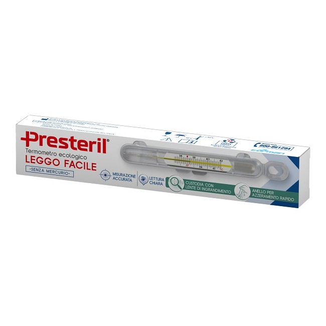 Presteril Termometro Ecologico Leggo Facile Senza Mercurio