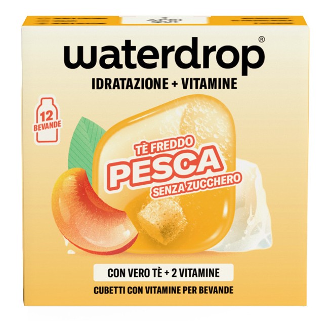 Waterdrop Ice Tea Pesca 12 Cubetti Waterdrop Ice Tea Pesca 12 Cubetti