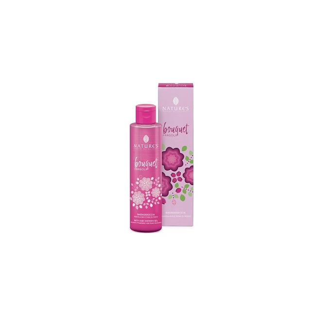 Flacone da 200 ml di Nature's Bouquet Fragola Bagno Doccia Flacone da 200 ml di Nature's Bouquet Fragola Bagno Doccia