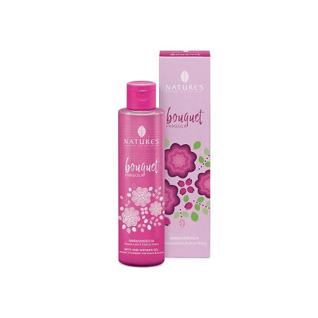 Flacone da 200 ml di Nature's Bouquet Fragola Bagno Doccia Flacone da 200 ml di Nature's Bouquet Fragola Bagno Doccia