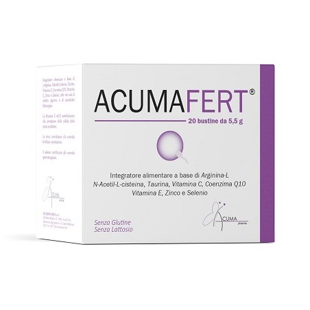 Acumapharma Acumafert, integratore per la fertilità, 20 bustine da 5,5 g
