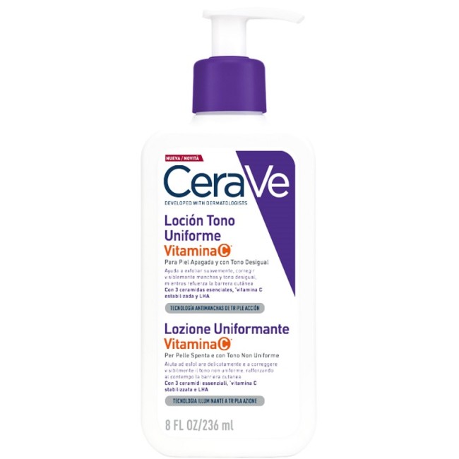 Flacone da 236 ml di Cerave Lozione Copro Idratante Uniformante Flacone da 236 ml di Cerave Lozione Copro Idratante Uniformante