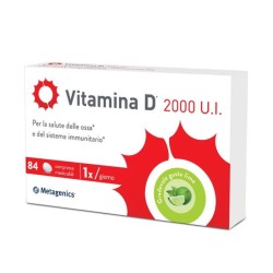 Confezione da 168  compresse masticabili di Metagenics vitamina D 2000 UI