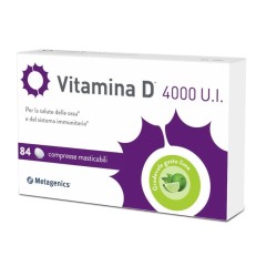 Confezione da 168 compresse masticabili di Metagenics Vitamina D 4000 UI