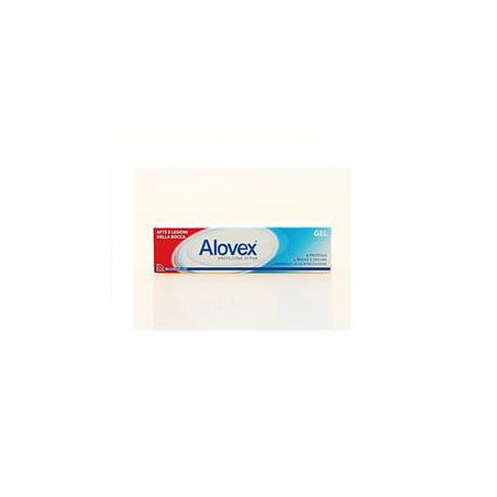 Tubetto da 8 ml di Alovex Protezione Attiva Gel per il trattamento di afte e ferite della bocca. Tubetto da 8 ml di Alovex Protezione Attiva Gel per il trattamento di afte e ferite della bocca.
