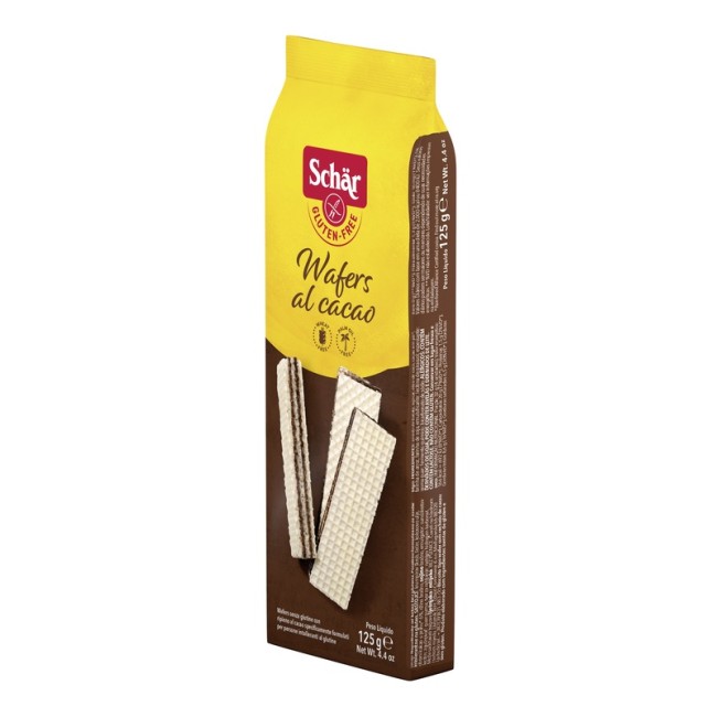 Schar Wafers Al Cacao Senza Glutine 125g Schar Wafers Al Cacao Senza Glutine 125g