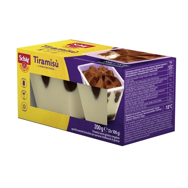 SCHAR SURGEATO TIRAMISU' 2 MONOPORZIONI 100G SCHAR SURGEATO TIRAMISU' 2 MONOPORZIONI 100G