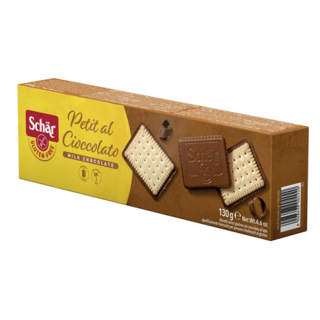 Schar Petit Al Cioccolato Biscotti Senza Glutine Con Cioccolato Al Latte 130g
