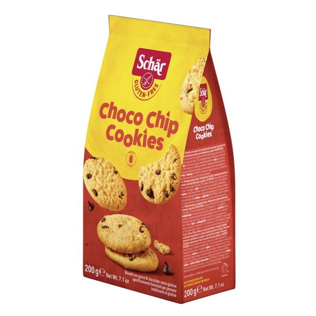 Schar Choco Chip Cookies Biscotti Senza Glutine 200g Schar Choco Chip Cookies Biscotti Senza Glutine 200g