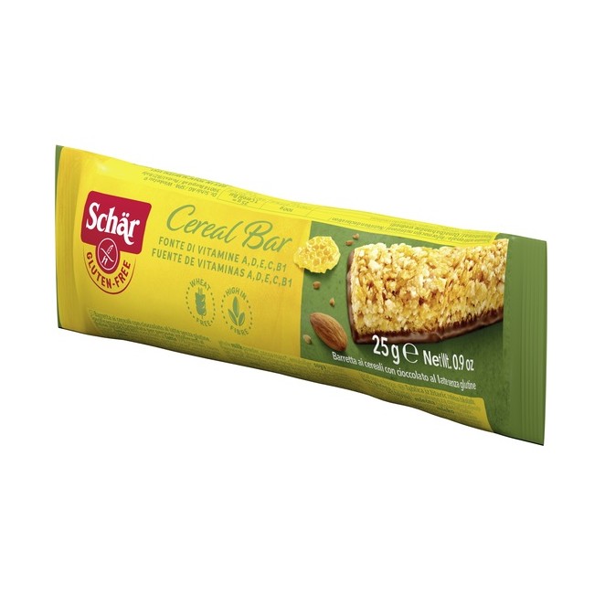 Schar Cereal Bar Barretta Dietetica Ai Cereali Con Cioccolato Al Latte Senza Glutine 25g Schar Cereal Bar Barretta Dietetica Ai Cereali Con Cioccolato Al Latte Senza Glutine 25g
