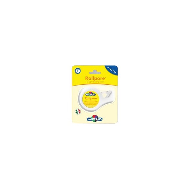 CEROTTO IN ROCCHETTO MASTER-AID ROLLPORE TESSUTO NON TESSUTO CON DISPENSER 2,5CM X 5 M CEROTTO IN ROCCHETTO MASTER-AID ROLLPORE TESSUTO NON TESSUTO CON DISPENSER 2,5CM X 5 M